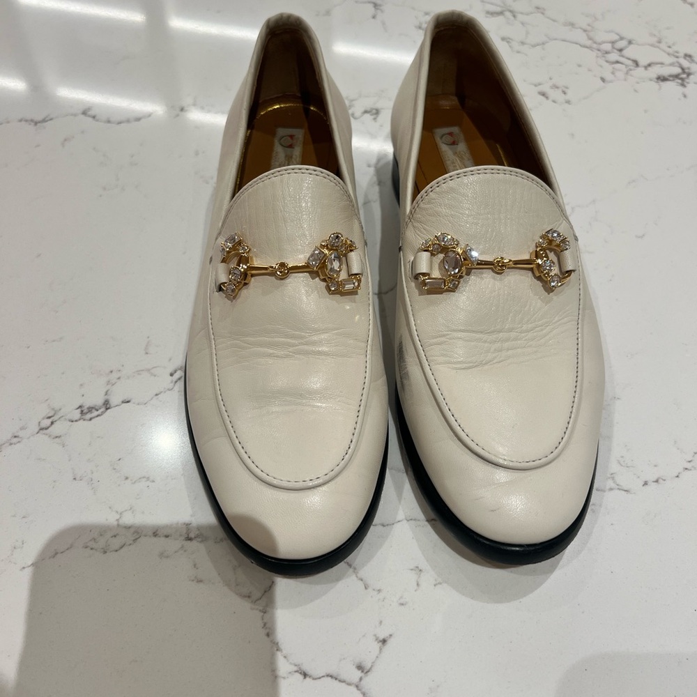 Gucci Crystal Horsebit Loafer 34.5